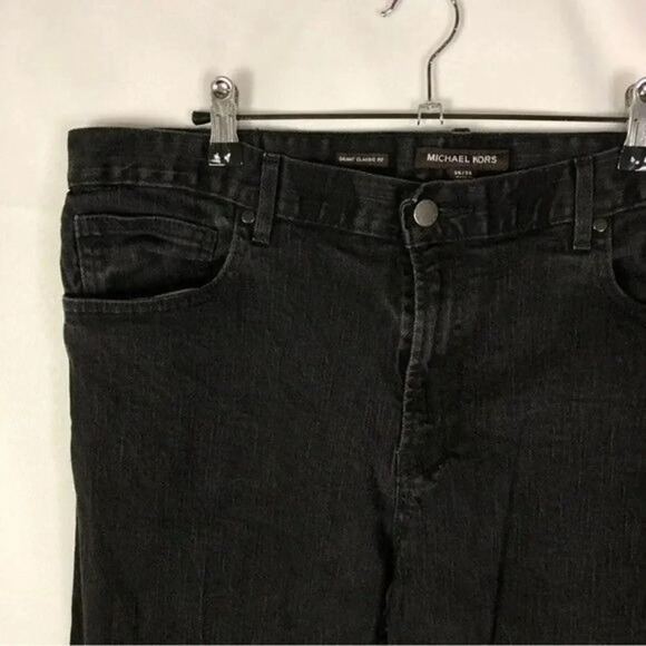 Michael Kors Grant Faded Black Classic Fit Straight Leg Jeans 36 X 32 - Picture 4 of 5